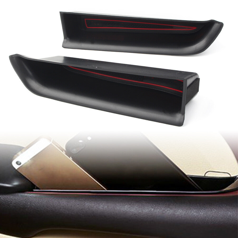 for Toyota Highlander 2015-2019 2x Rear Door Handle Armrest Storage Box Tray Bin