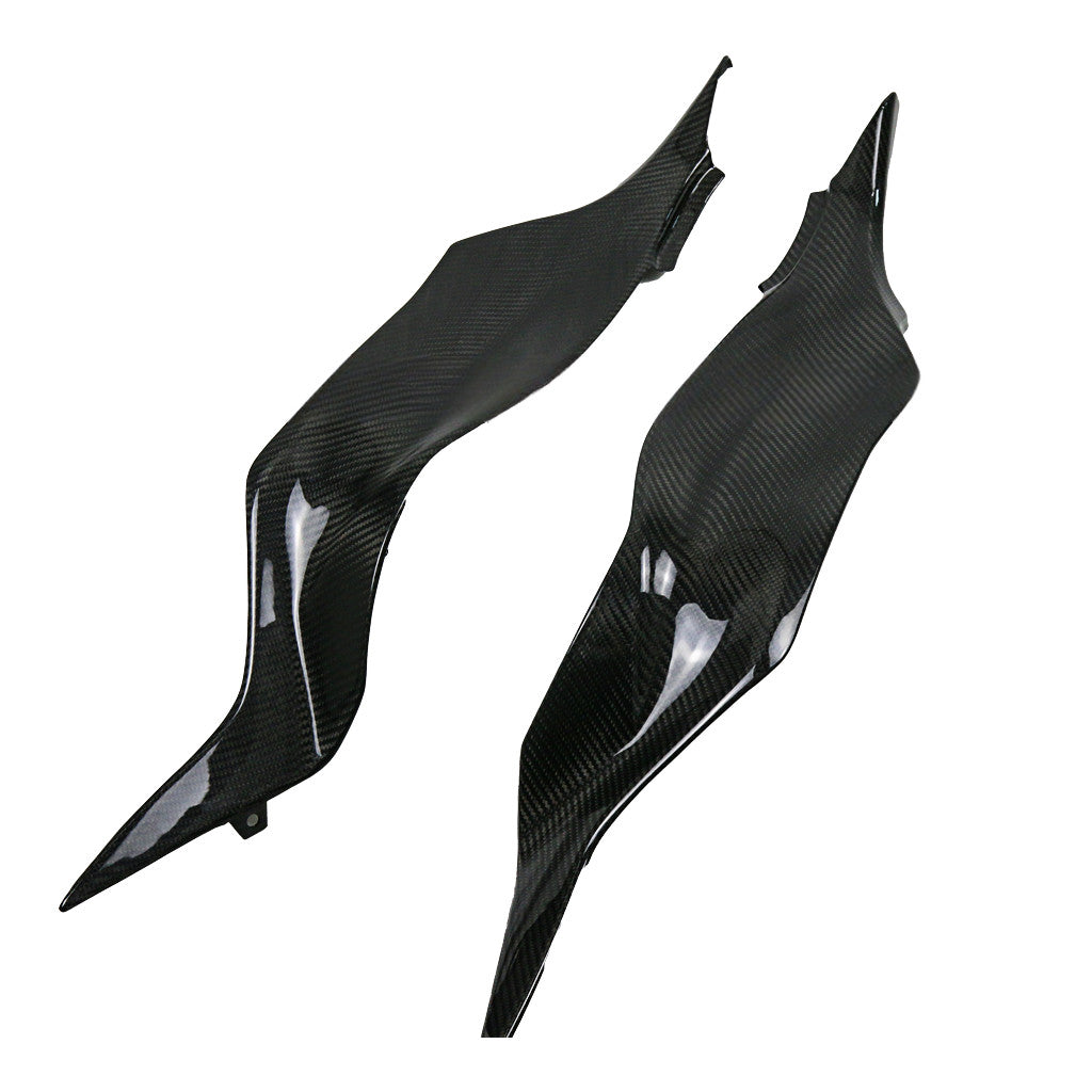 for Kawasaki ZX6R 2011-2025 Real Carbon Fiber Tank Side Panel Trim Cover Fairing