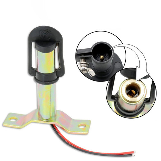 Beacon Mount Metal Flashing Amber Warning Light Bracket Stem Pole Tractor 12-24V