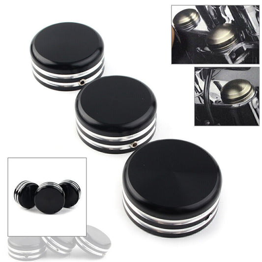 for Harley Sportster 883 Iron Low XL883L 3X Motorcycle Upper Fork Stem Nut Cover Q