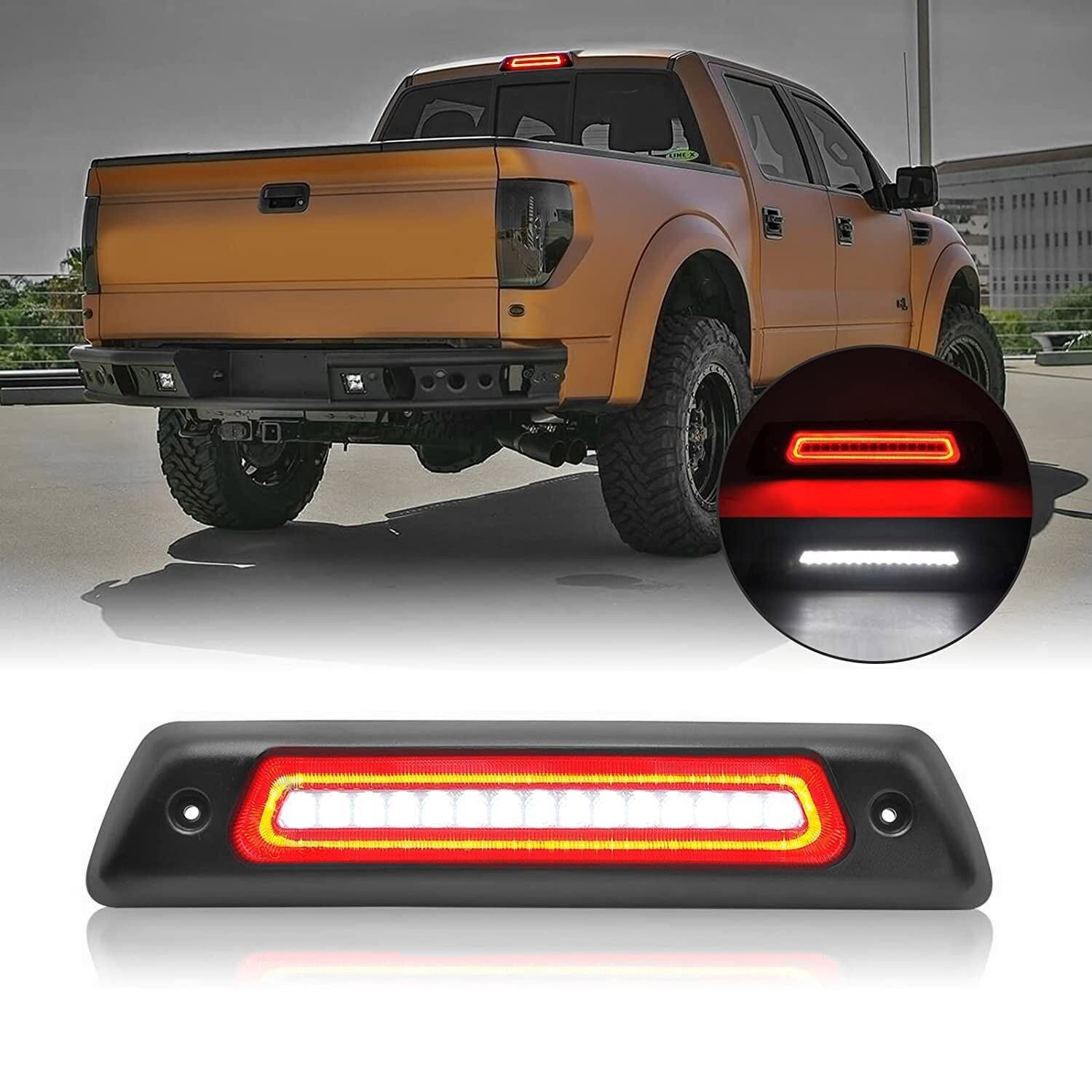 Smoke effect suitable for 2009-2014 F150 LED third brake light and rear reverse cargo light. n