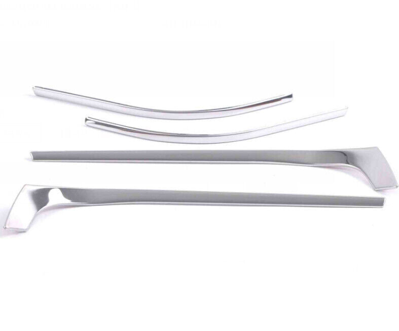 Chrome Steel Rear View Mirror Anti-Scratch Strip 4pc for Model Y 2020-2023 n