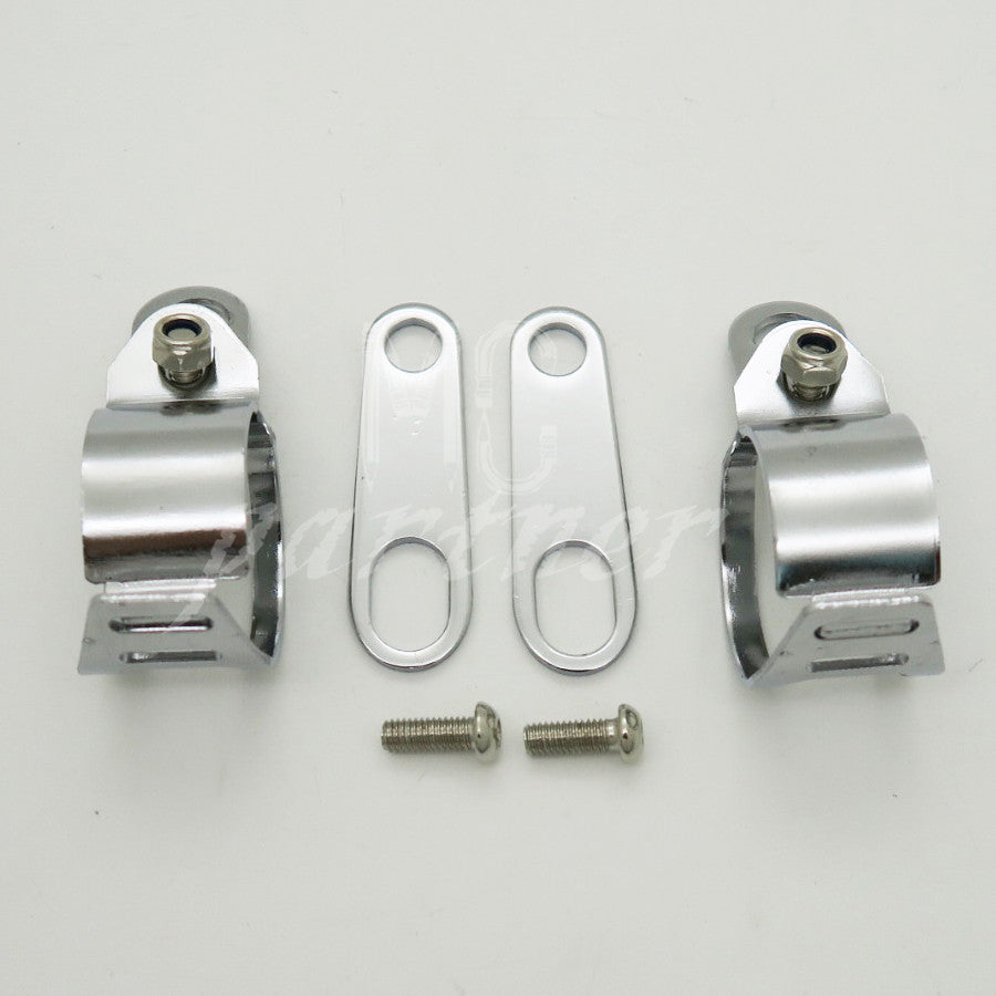 Front Rear TURN SIGNAL Relocater Holder Fork Clamps Shock Bracket Cafe Racer CB Q