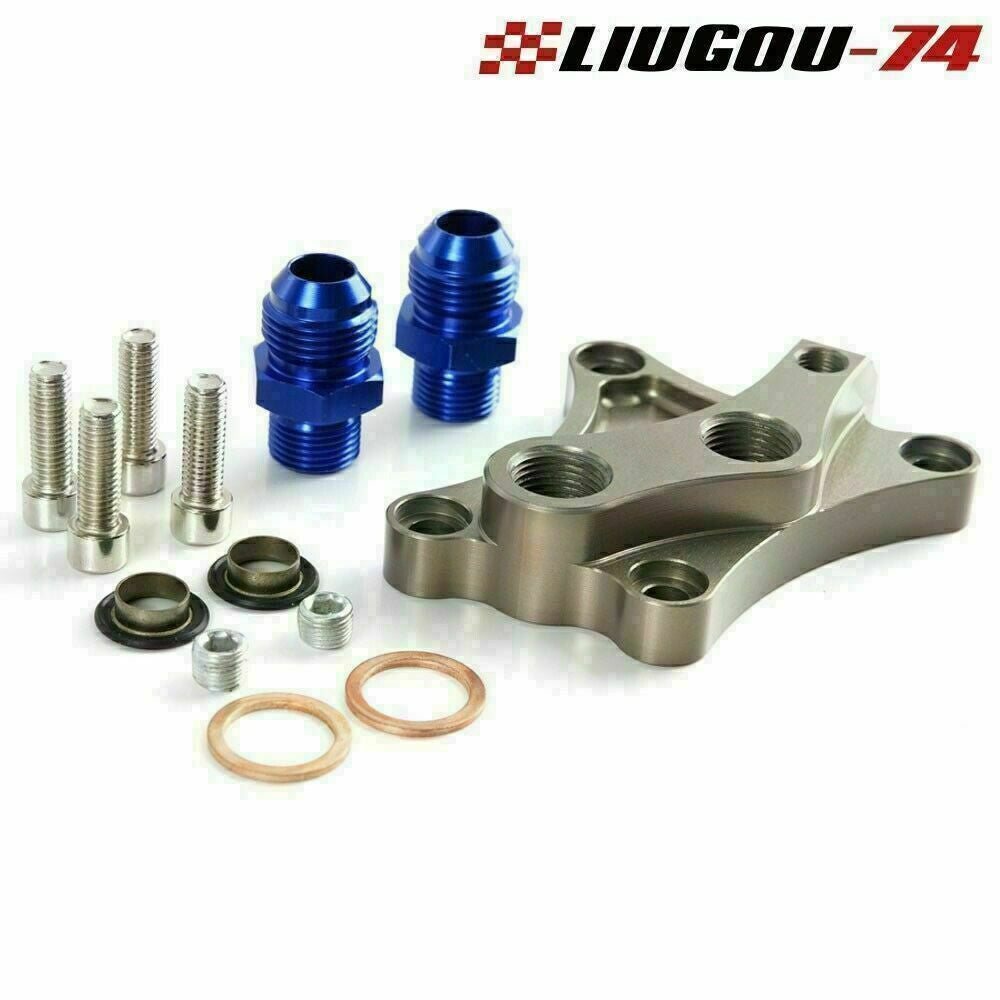 Oil cooler block adapter for NISSAN SR20DET SILVIA S15 S14 SR20DET 200SX Q