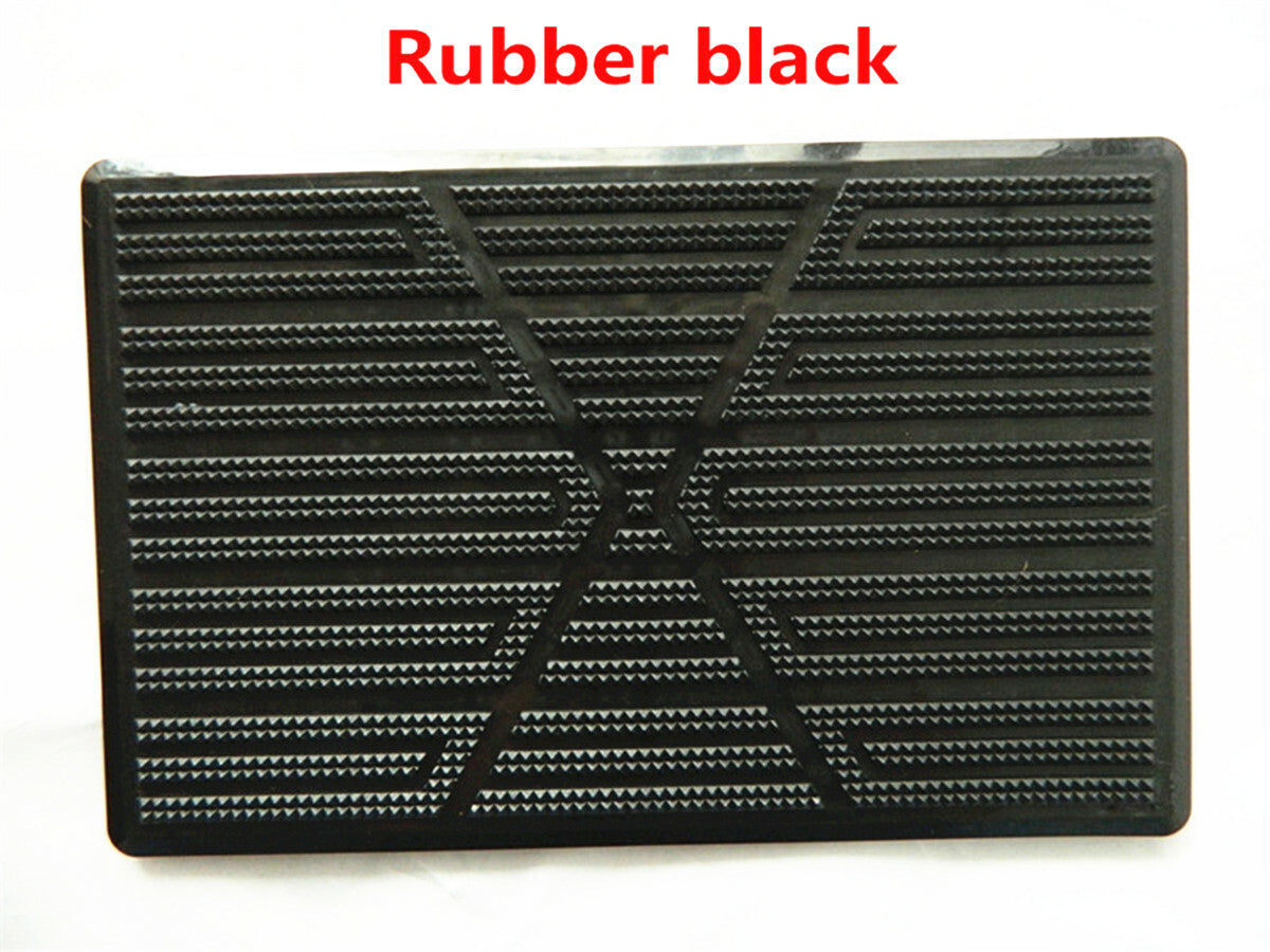 Car Floor Mats Carpet Liner Rubber Heel Pad Carpet Mat 25x16cm for Sedan SUV Q