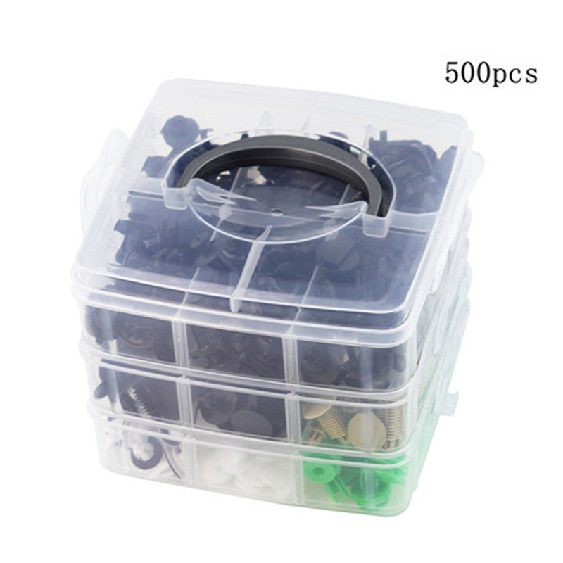 500-piece pack of car door panel trim mudguard anti-collision rivet holders promotional clips - n