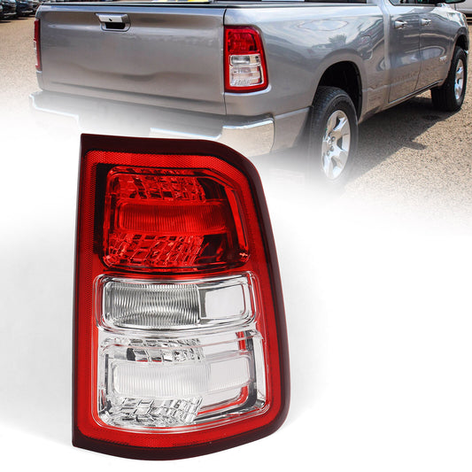 For 2019-2023 for Dodge for Ram 1500 w/ for CHRome Halogen Tail Light Lamp w/ Bulb Passenger v