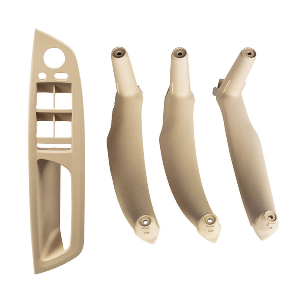 Interior Door Pull Handle Trim Cover Fit for BMW X5 E70 X6 E71 E72 Beige LHD 4PCS