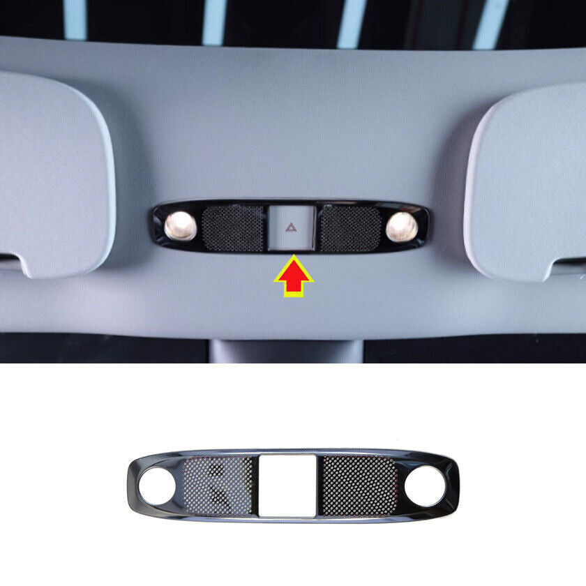 for Model Y 2020-2021 Black Titanium Front Reading Light Horn Cover Trim n