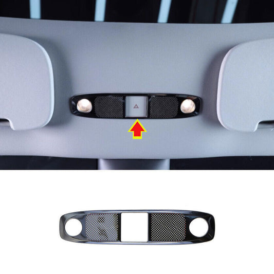 for Model Y 2020-2021 Black Titanium Front Reading Light Horn Cover Trim n
