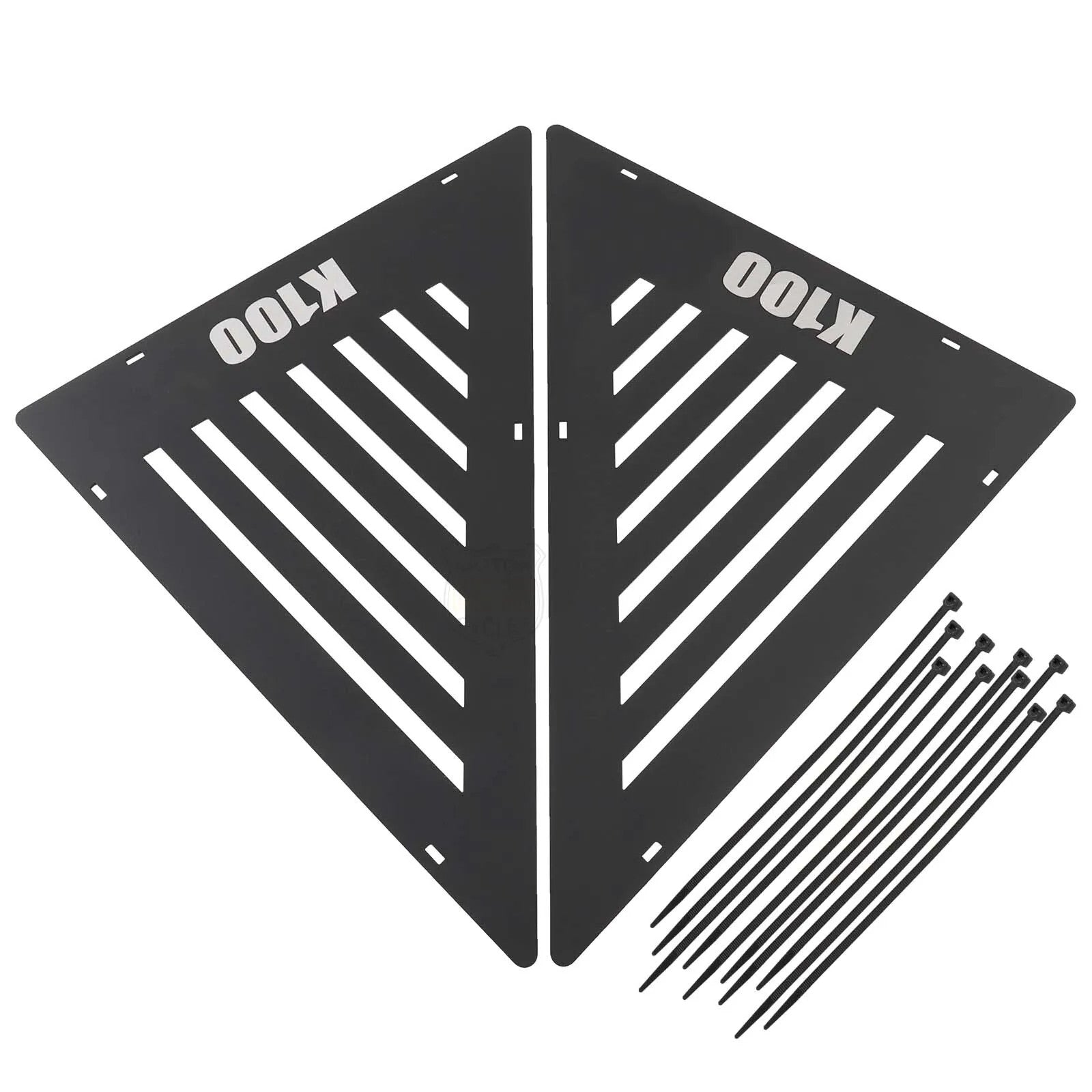 Black decorative protective film for K100 motor side panel, side cover, fairing. n