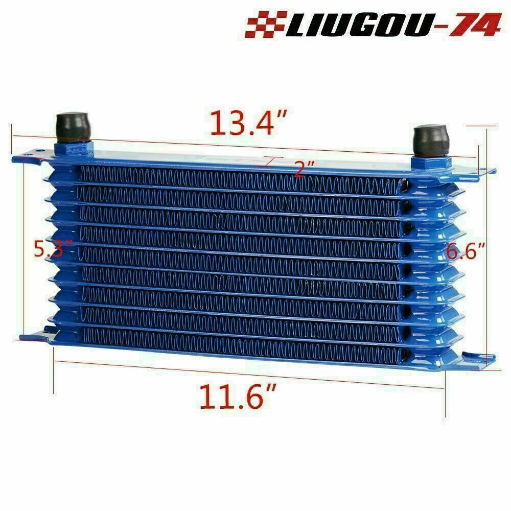 10-line universal gold all-aluminum engine AN10 oil cooler + filter adapter kit U Q