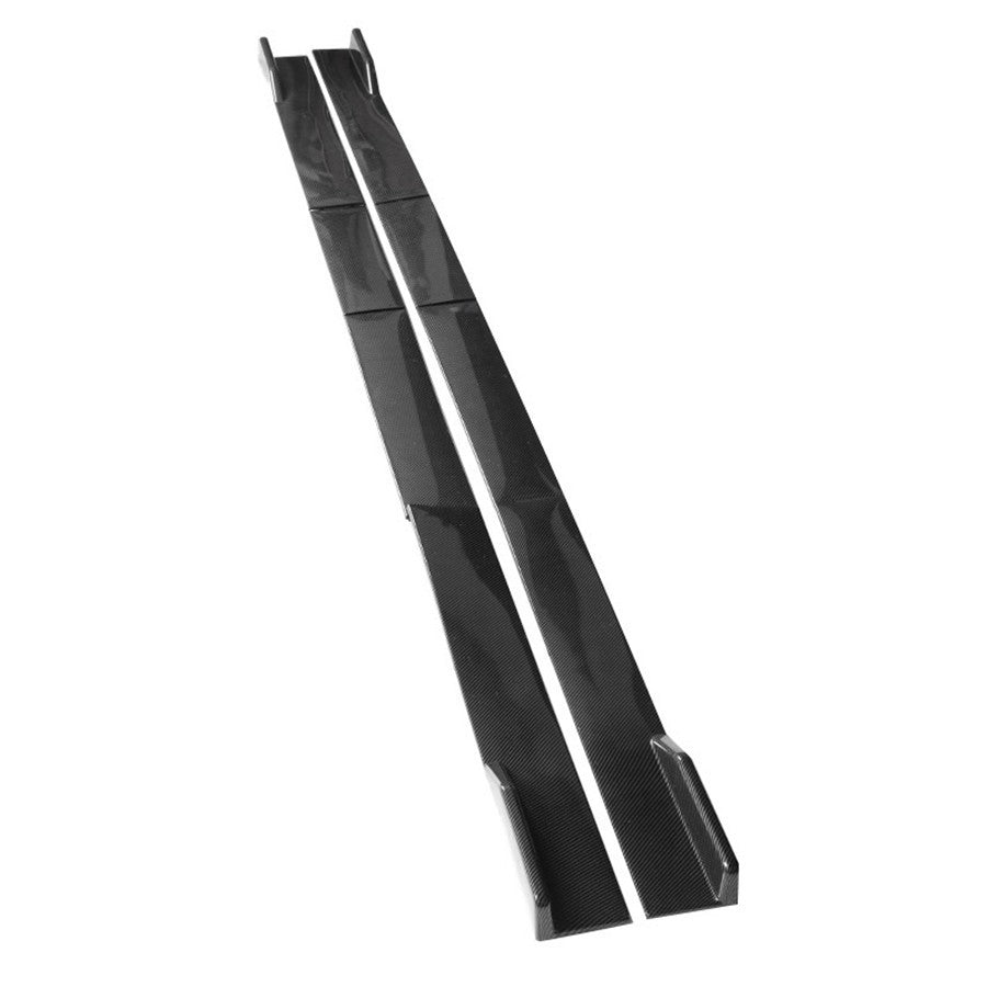 2PCS Universal 78.7Lower Side Skirts Kit Rocker Panel Extension Polypropylene