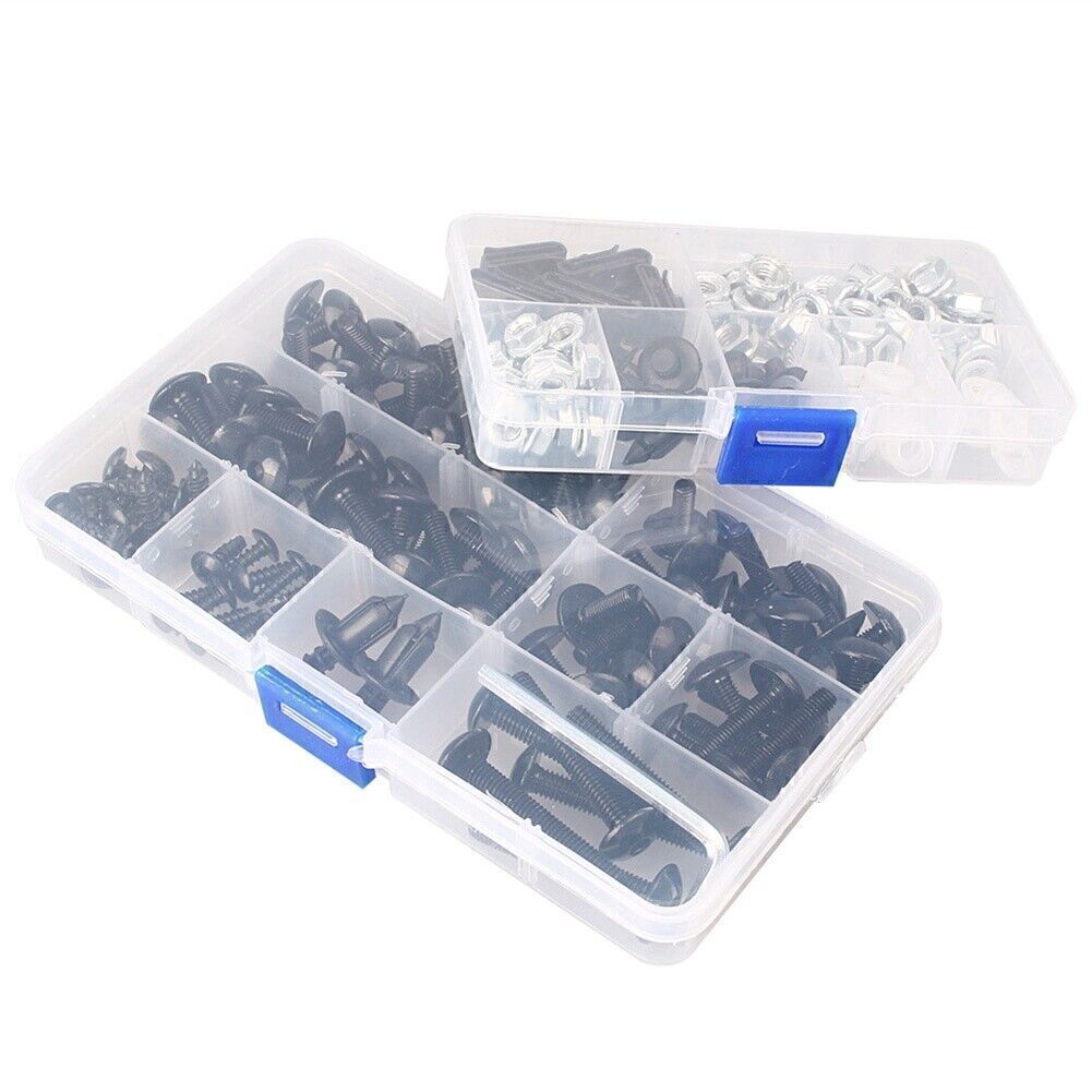 Motorcycle Fairings Bolts Kits Fastener Clips Screw Spring Nuts Fit Sport Bike