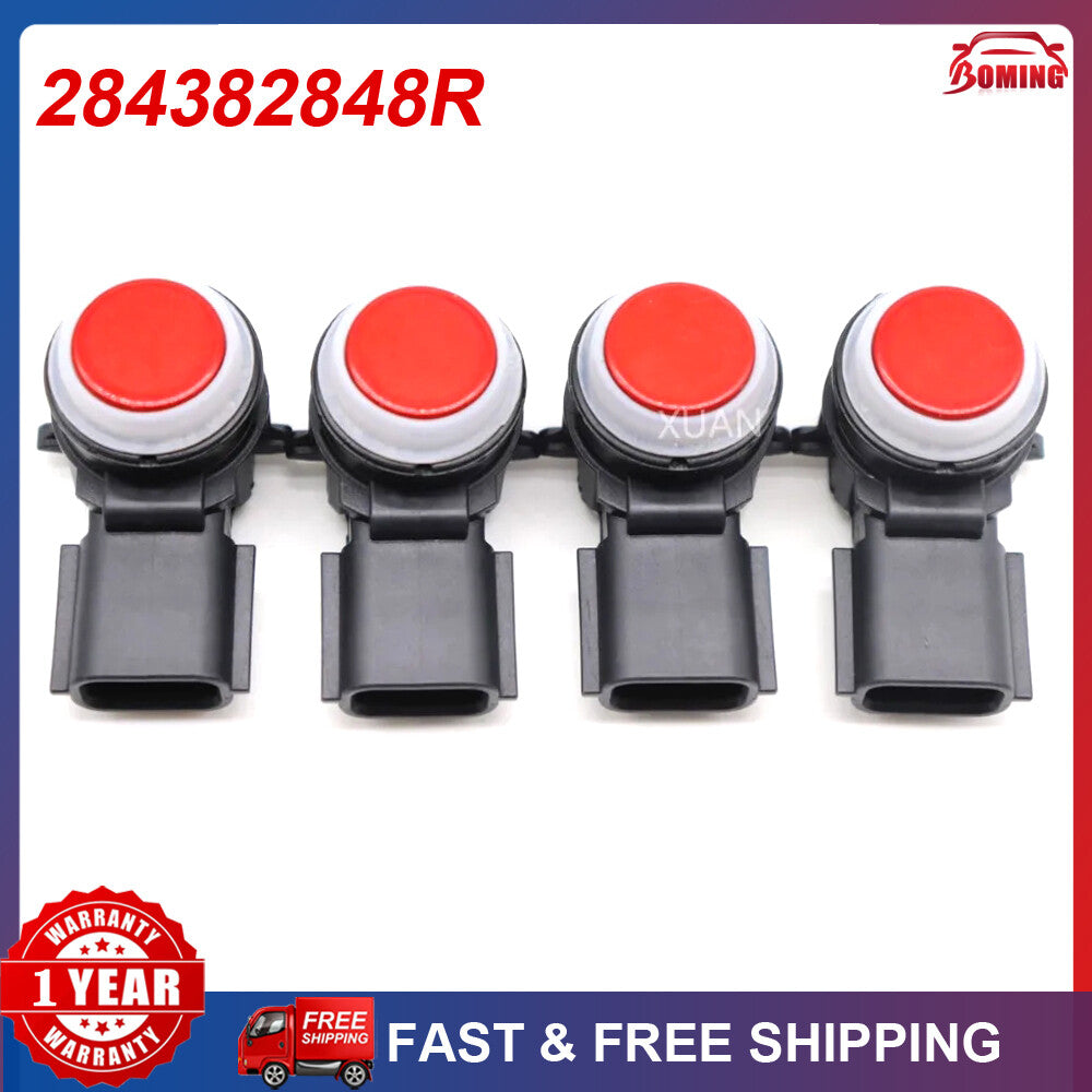4PCS New PDC Parking Sensor Bumper Reverse Assist 284382848R 0263023789 Q