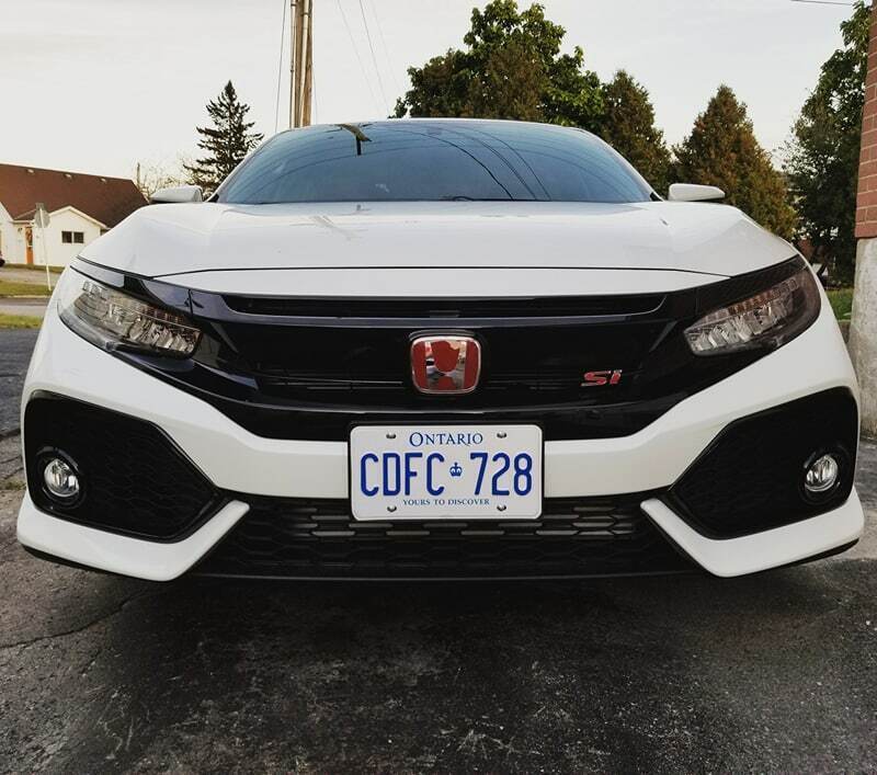 2pcs NEW Style Front Rear Red Badge Emblem for Civic Coupe 2016-2020