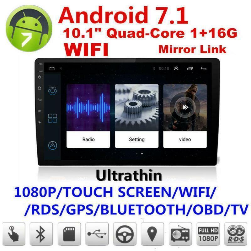 Auto Mirror Link 10.1 Ultra-thin Touch Screen 2DIN Android 7.1 Radio GPS WIFI