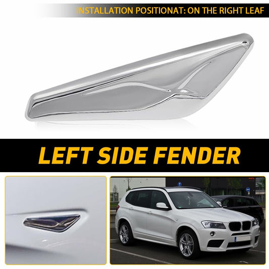 White Passenger Side LED Fender Side Marker Light Turn Signal for X3 F25 X5- v
