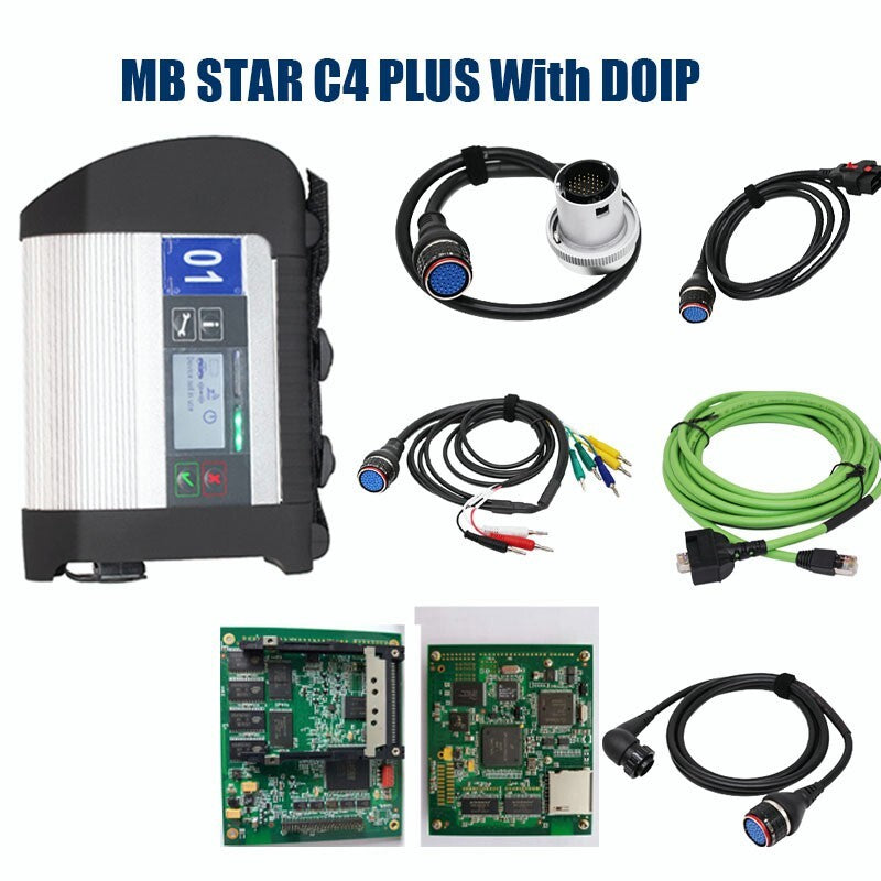 MB Star C4 Full Set SD Connector for Mercedes Trucks/Vehicle Diagnostics Supports DoIP/WIFI Q