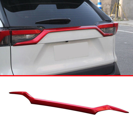 for Toyota RAV4 2019-2022 Gloss Red Rear Door Trunk Lid Tailgate Strip Trim 1pc
