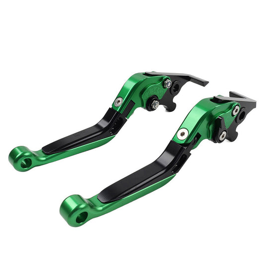 CNC FoldingExtendable Brake Clutch Lever for Suzuki DL1000/V-STROM GSX1400 Green Q