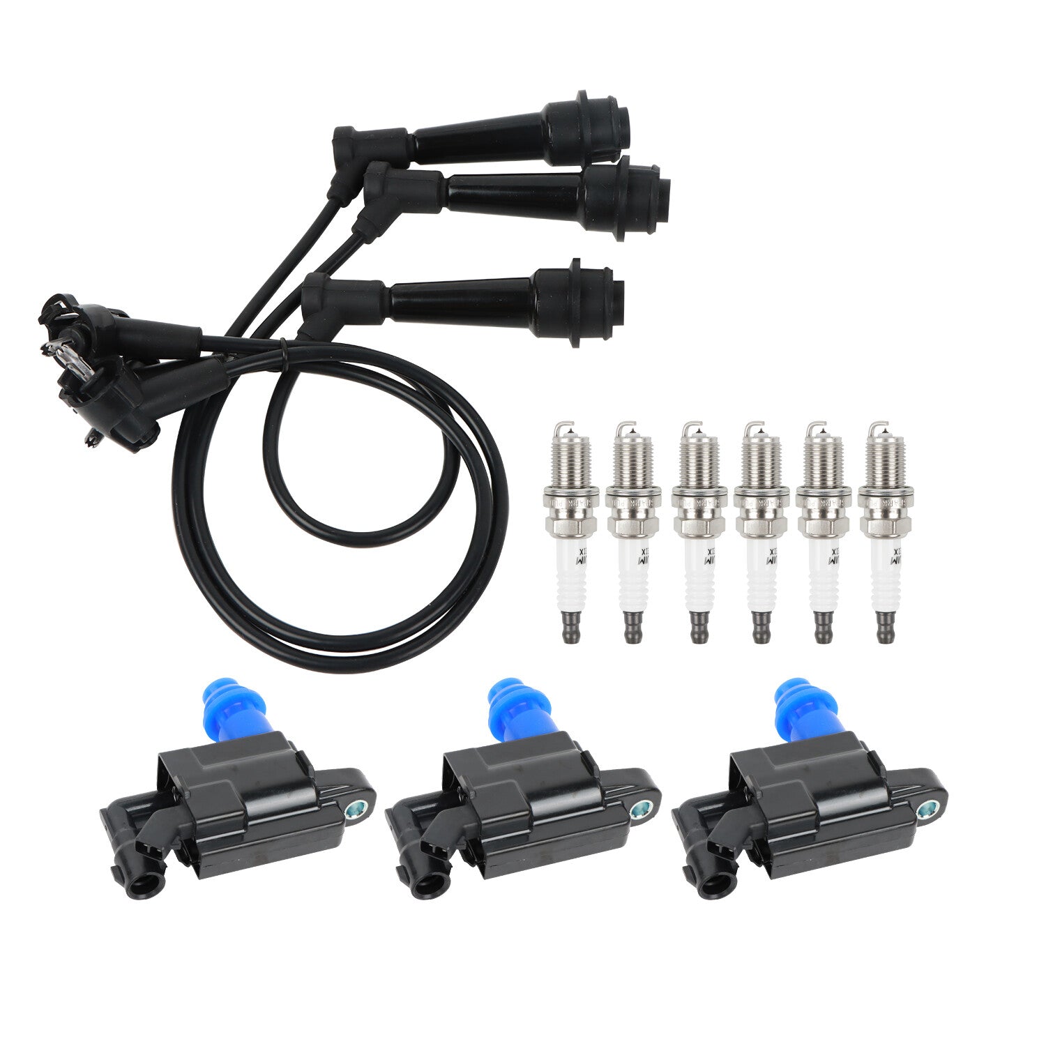Ignition Coil  Wireset  6 Iridium Spark Plug for Toyota Supra for Lexus SC300