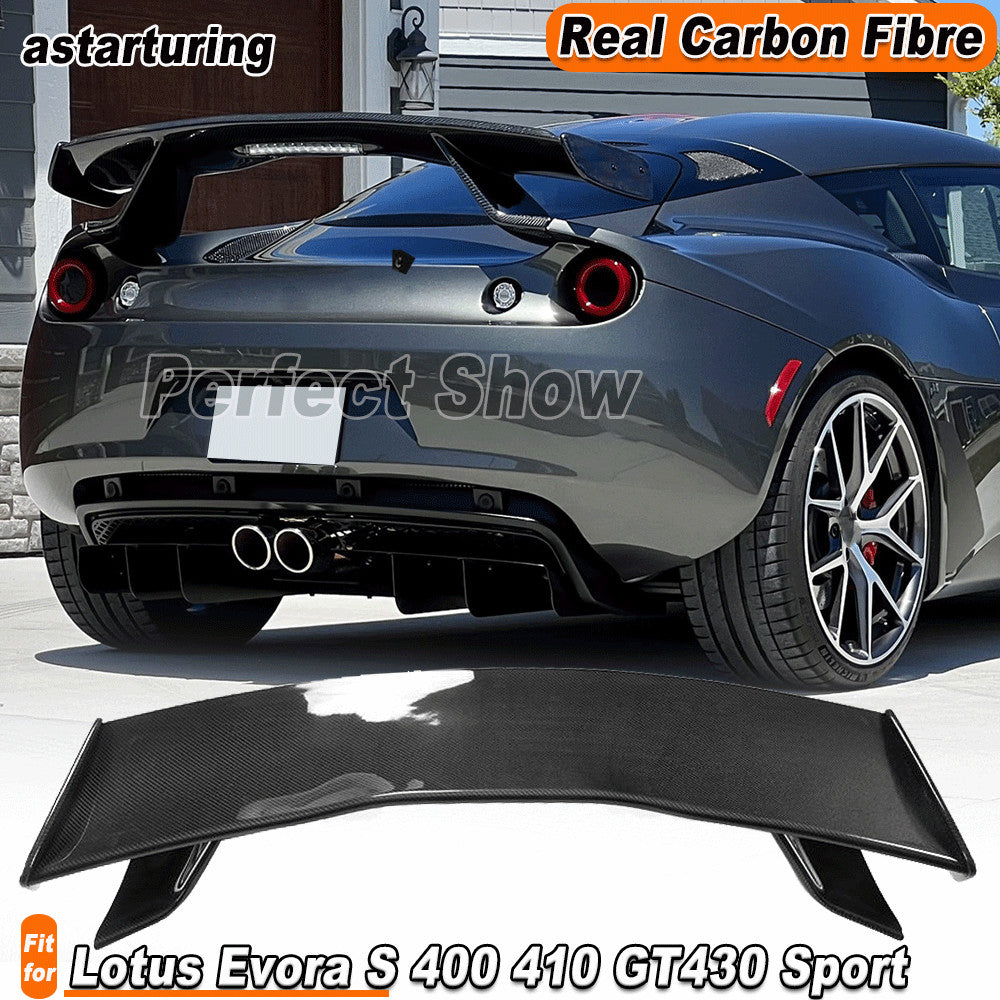 for Lotus Evora S 400 410 GT430 Sport 10-15 Carbon Fiber Rear Trunk Spoiler Wing