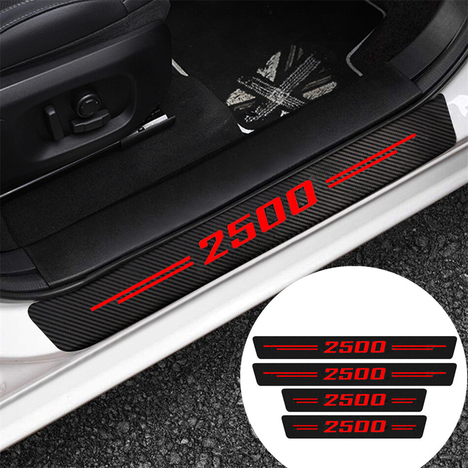 4-Piece for Dodge for Ram 2500 Accessories: Cab Sounder, Door and Window Panel Threshold Covers n