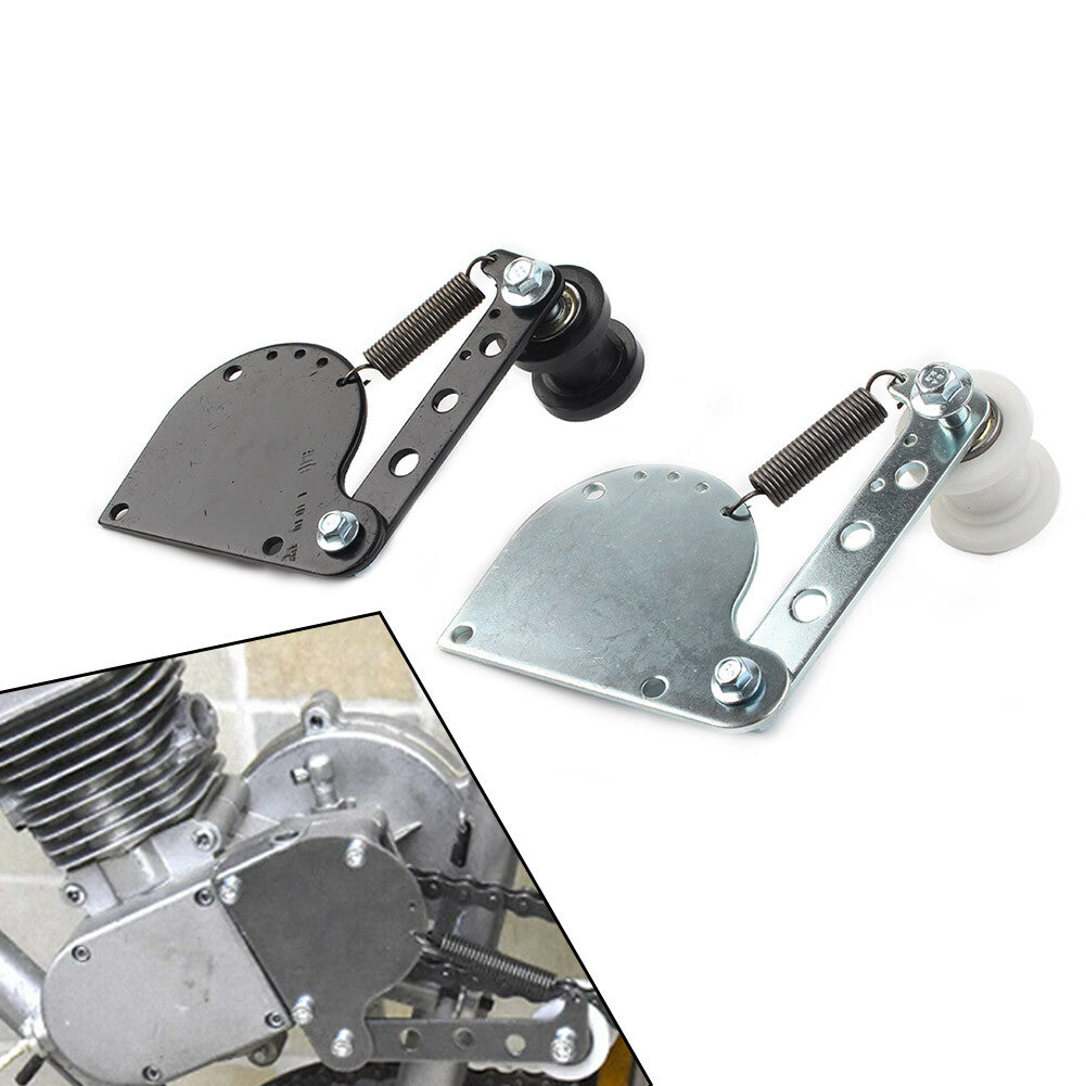 For 49cc 66cc 80cc 2 Stroke Engine Black/Silver Spring Loaded Chain Tensioner