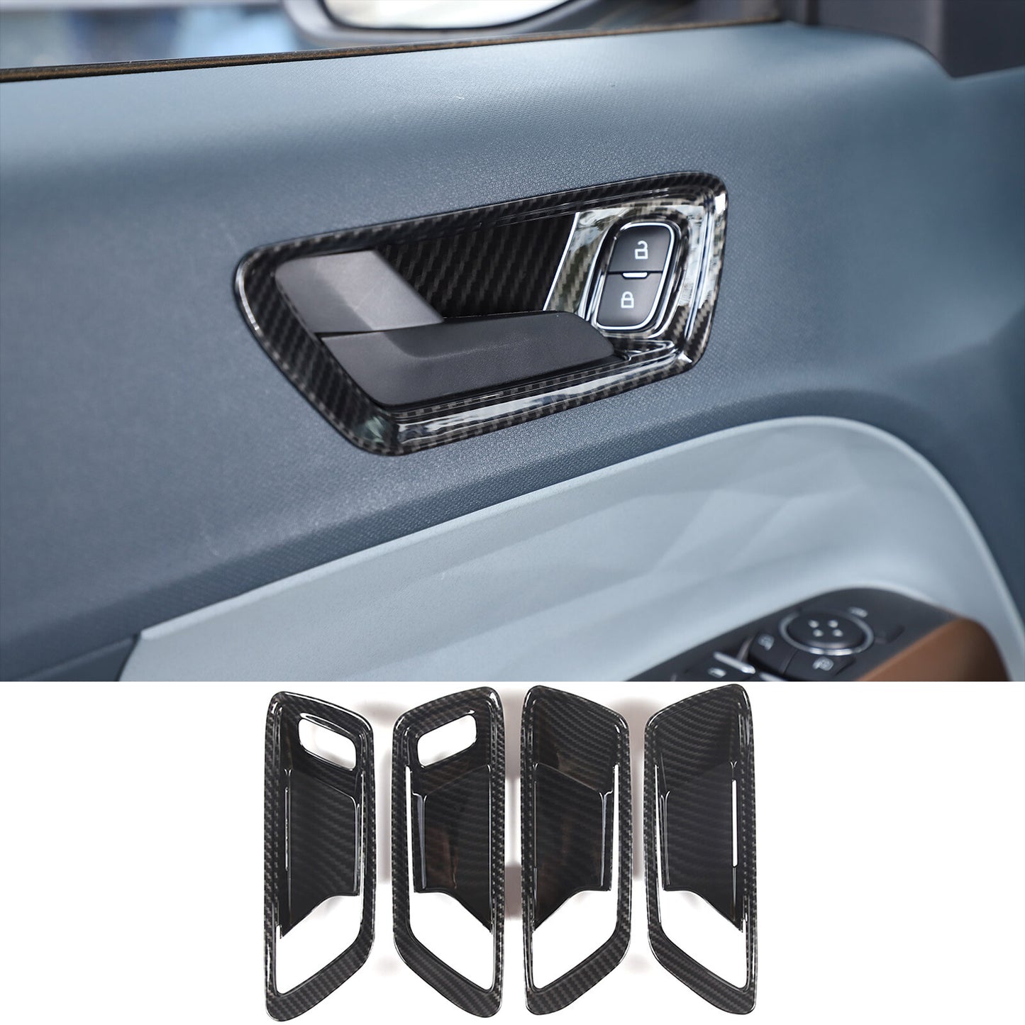 4-Pack Thin Sheet Interior Vent Knife Trim Cover Ring Trim for Subaru WRX 22-24 US- v