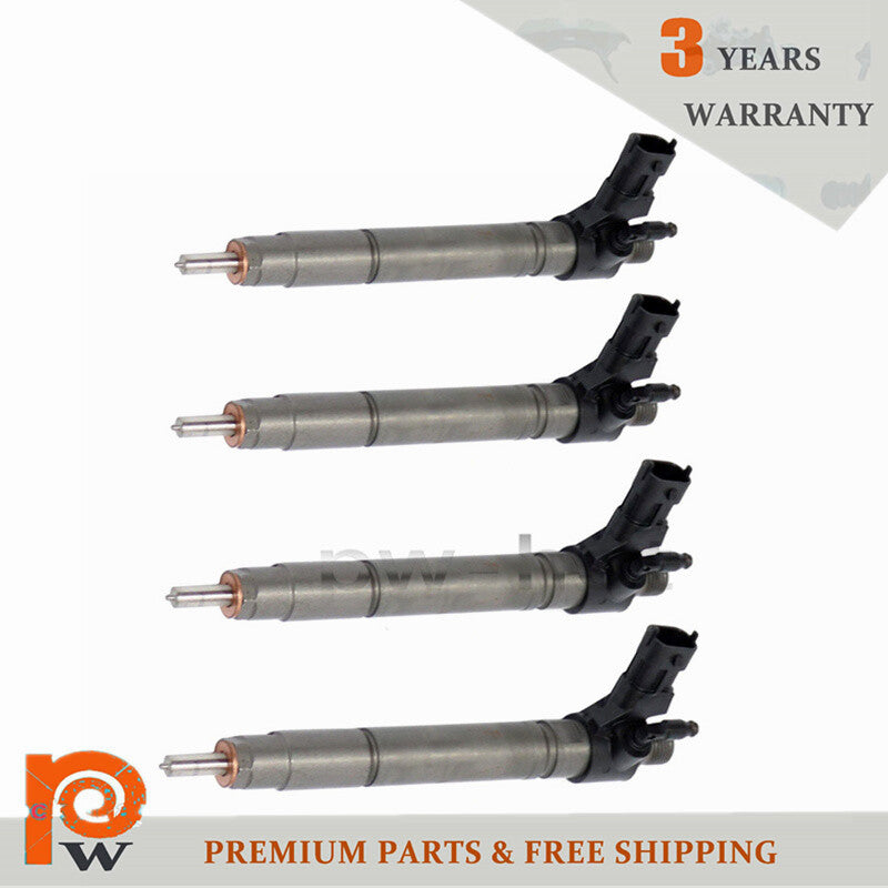 4-pack of new diesel fuel injectors for Jaguar XF for range ROVER EVOQUE 2.2 0445116043