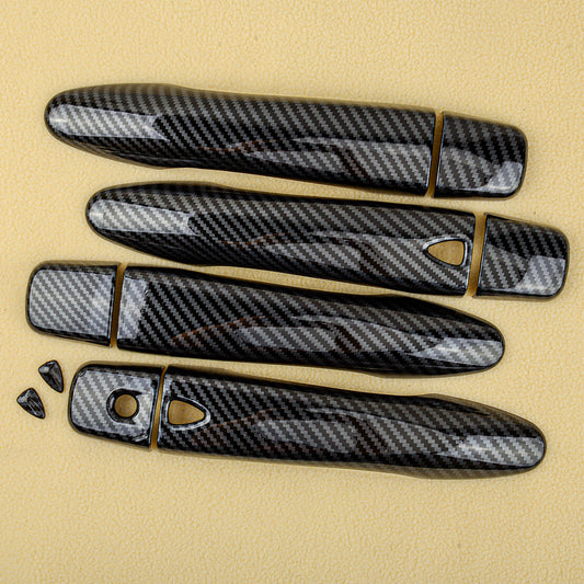 Carbon Fiber Style Outer Door Handle Cover Trim Fit for Maxima 2016-21 v