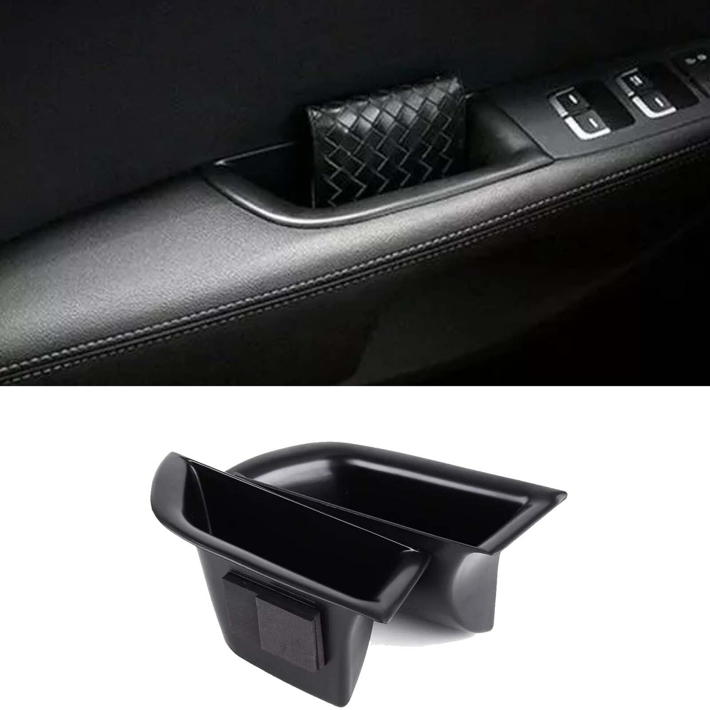 2-Piece for Kia Sorento Front Door Handle Storage Box Tray Box for 2016-2019 Cars n