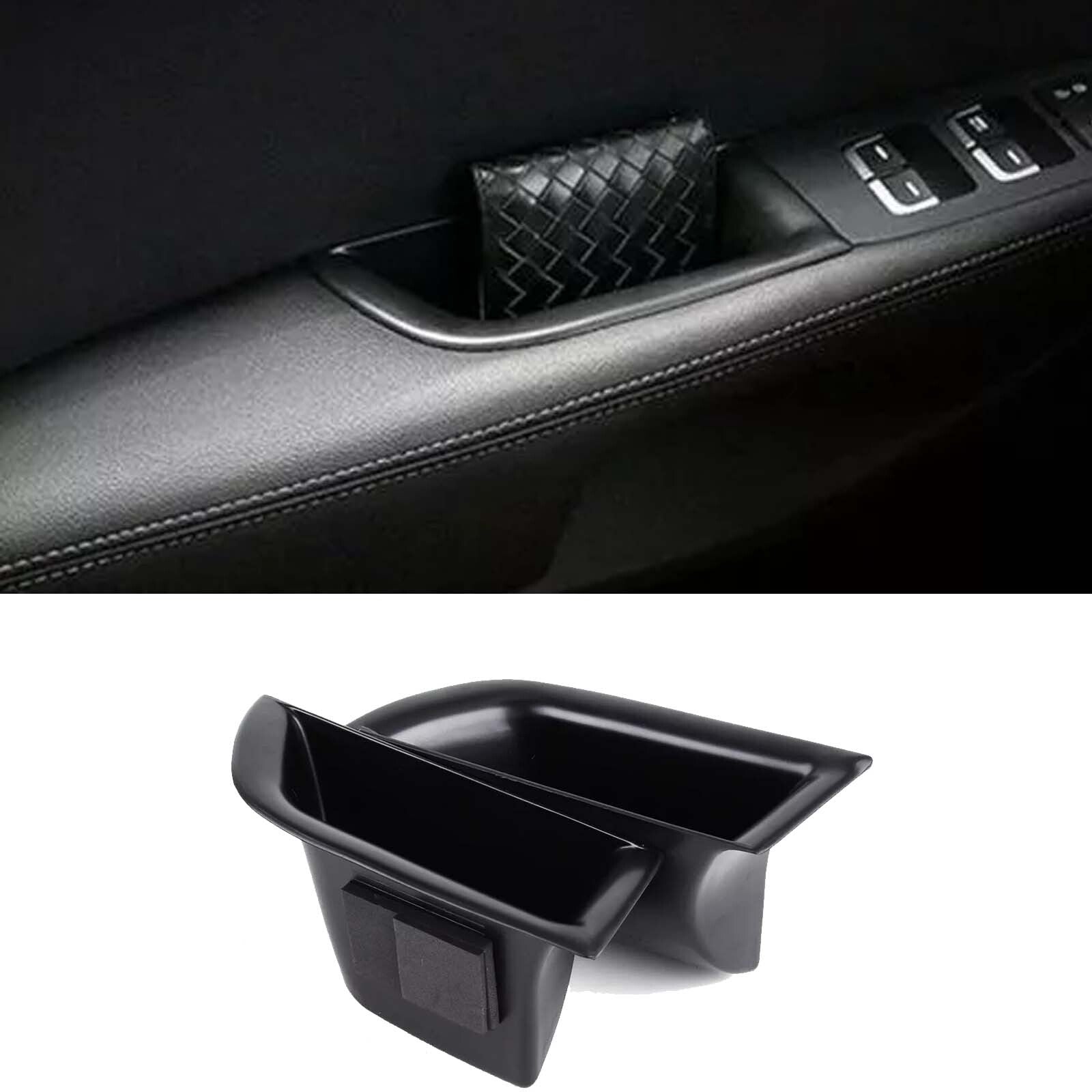 2-Piece for Kia Sorento Front Door Handle Storage Box Tray Box for 2016-2019 Cars n