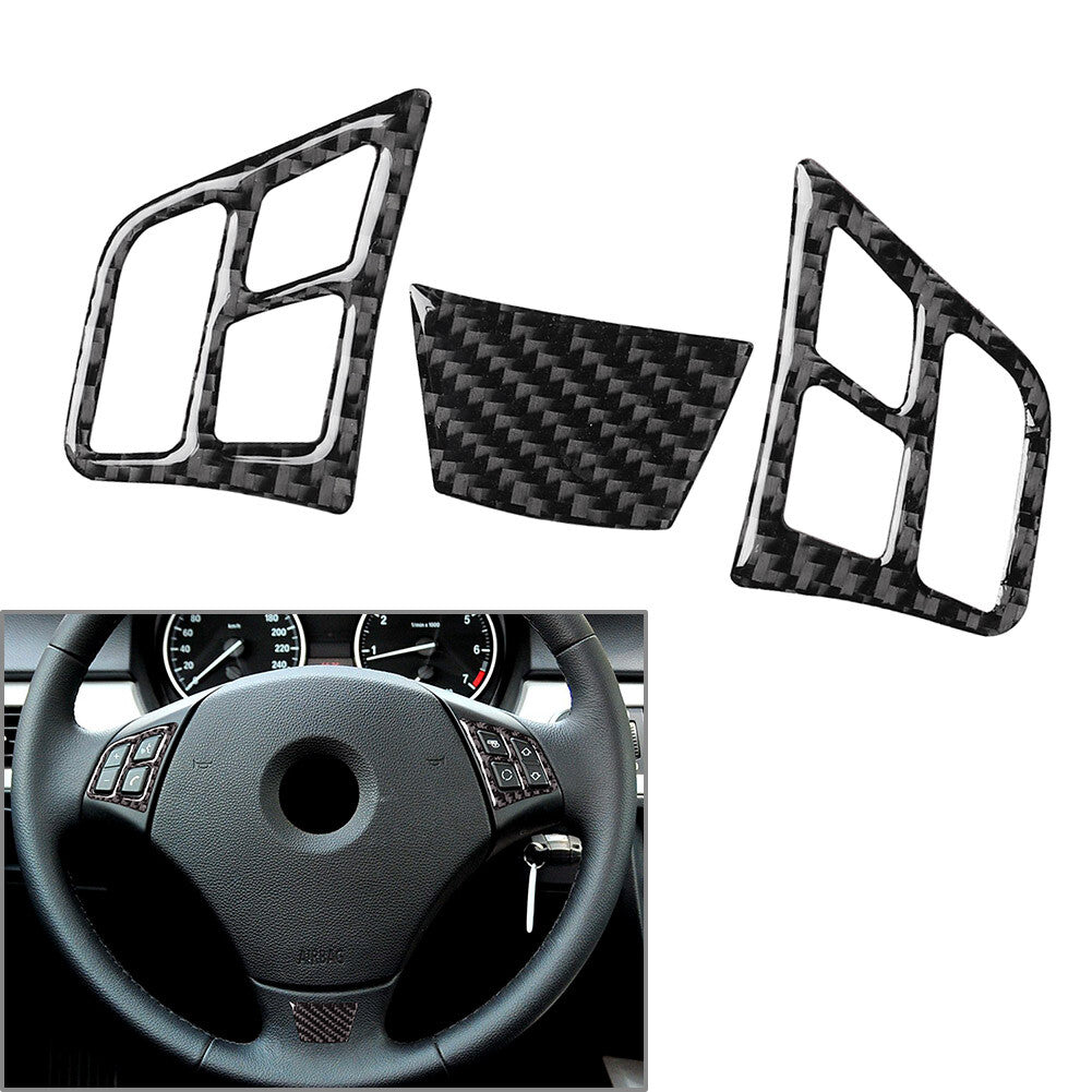 3¢ª Lenkradabdeckung f¨¹r for BMW 3er E90 E91 E92 E93 E95 2005-12 Carbon