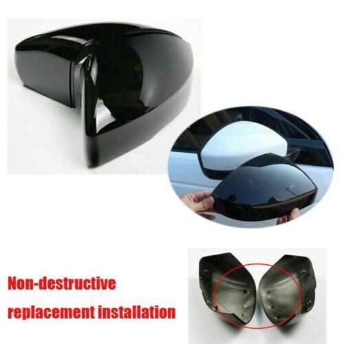 Replacement Rearview Mirror Cover Caps Fit for Range Rover Sport 2014-2022 Black