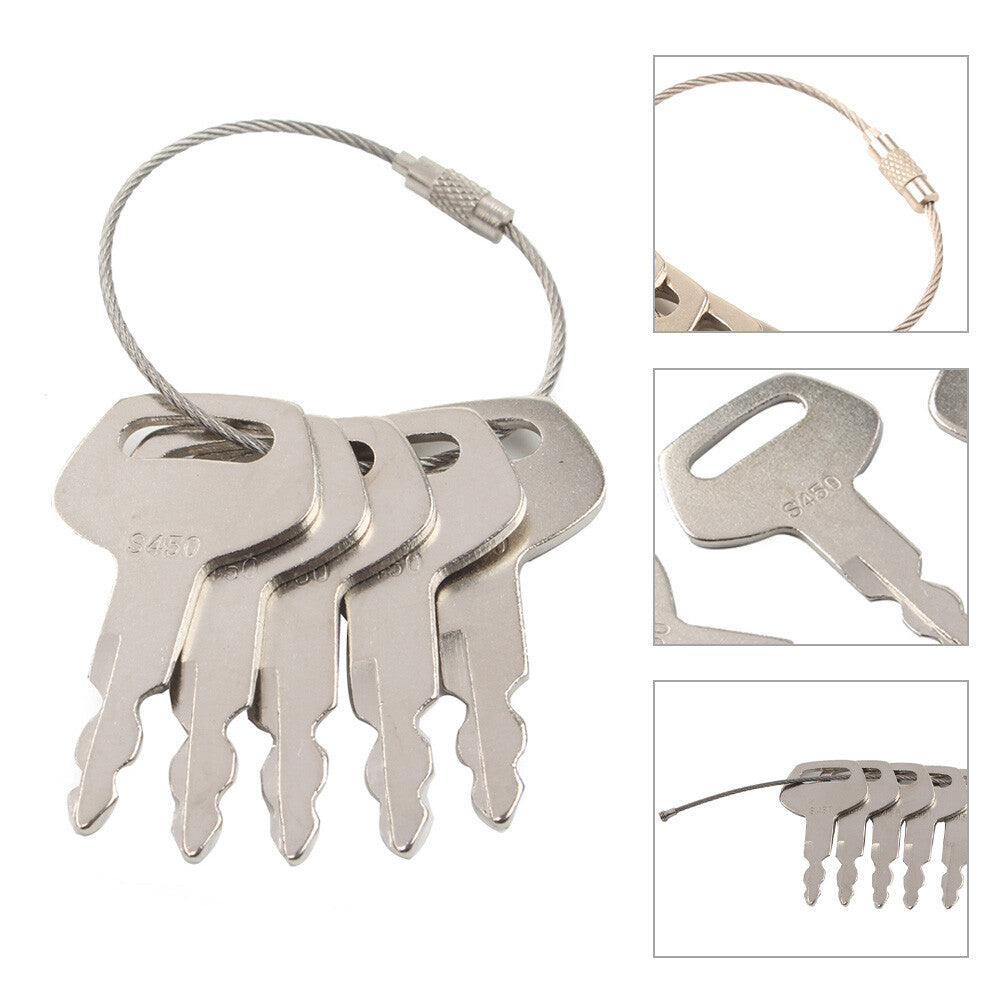 5PCS Ignition Key S450 For Sumitomo For JCB Excavator Heavy Equipment KHR20070