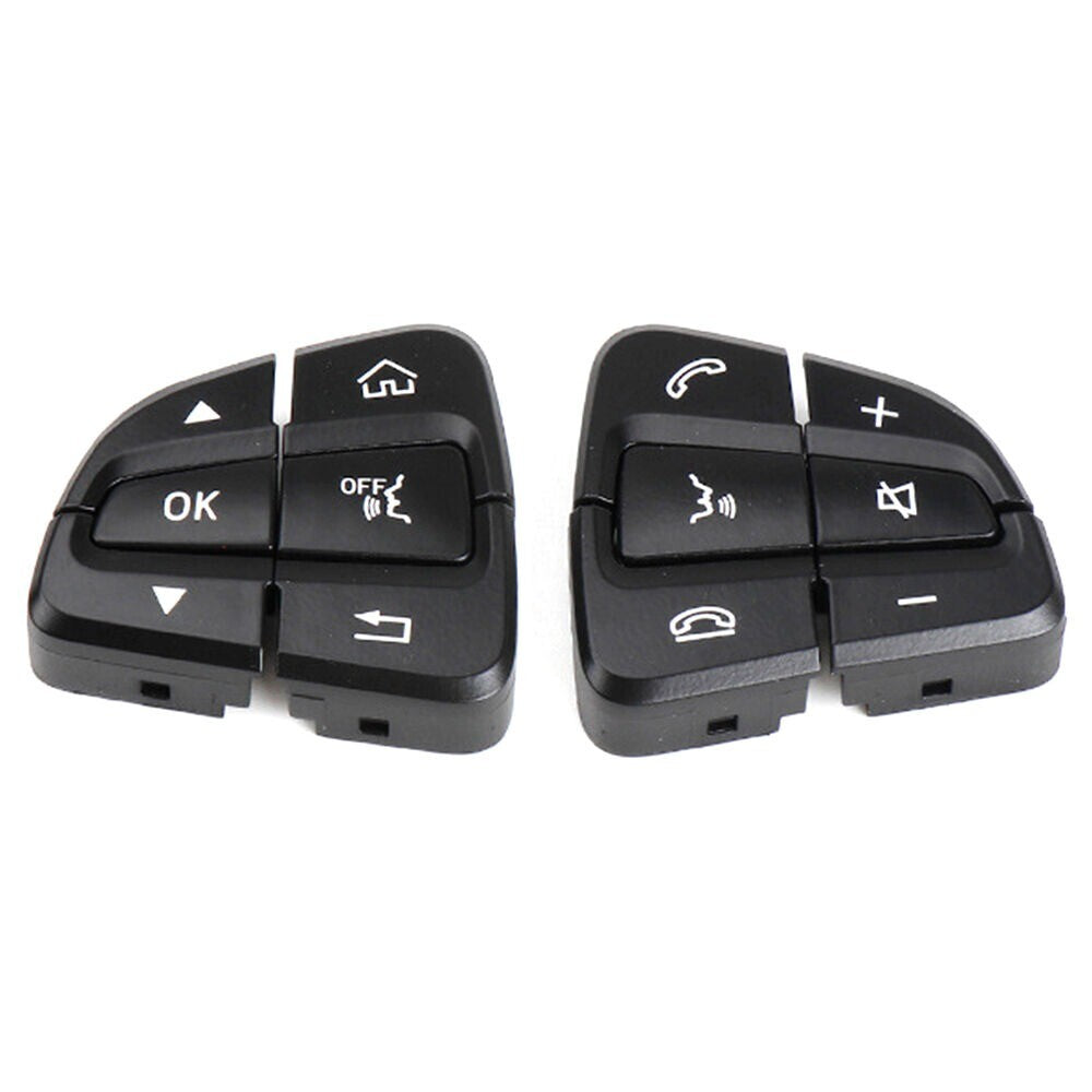 2pcs L&R Steering Wheel Switch Button Black for Benz C-Class W205 GLC-Class W253 n