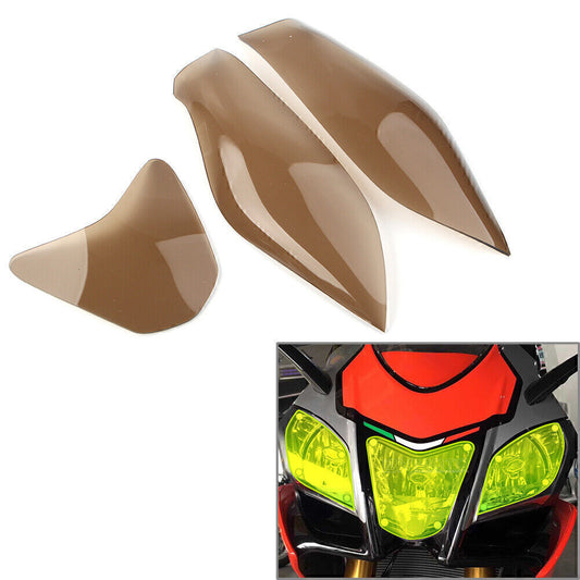 Smoke Front Headlight Guard Shield Screen Lens Cover For RSV4 11-14
