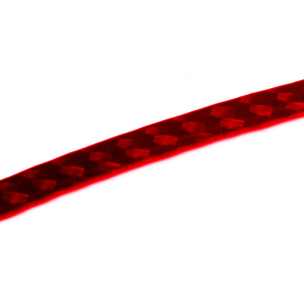 Red Carbon Fiber Rear Armrest Cup Holder Frame Trim for Dodge for Ram 1500 2009-12 v