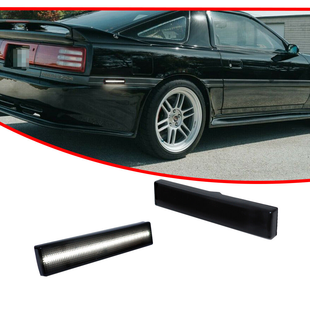 Suitable for 86-92 Supra MK3 A70 black and white LED rear marking indicator light- v