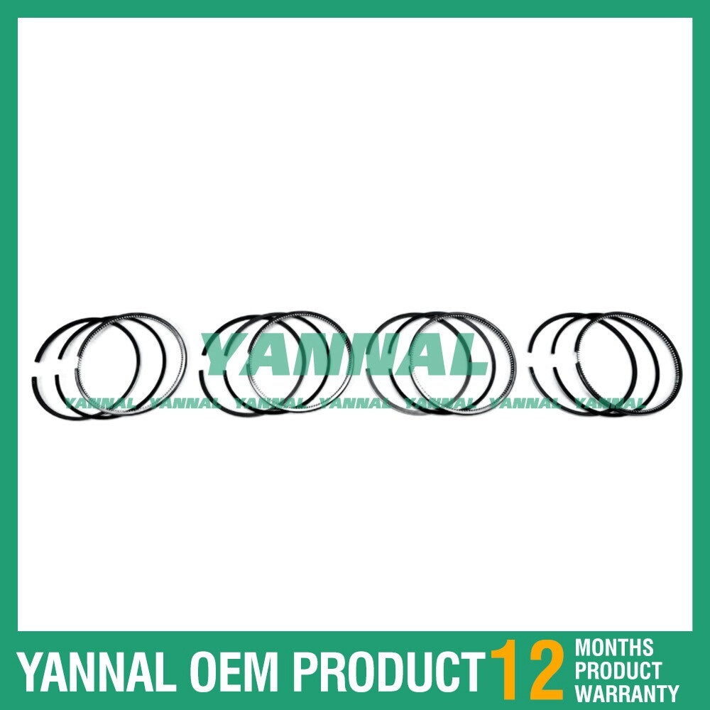 4 new C2.2 Piston Ring Kits STD 84 mm for Caterpillar Excavator Engines