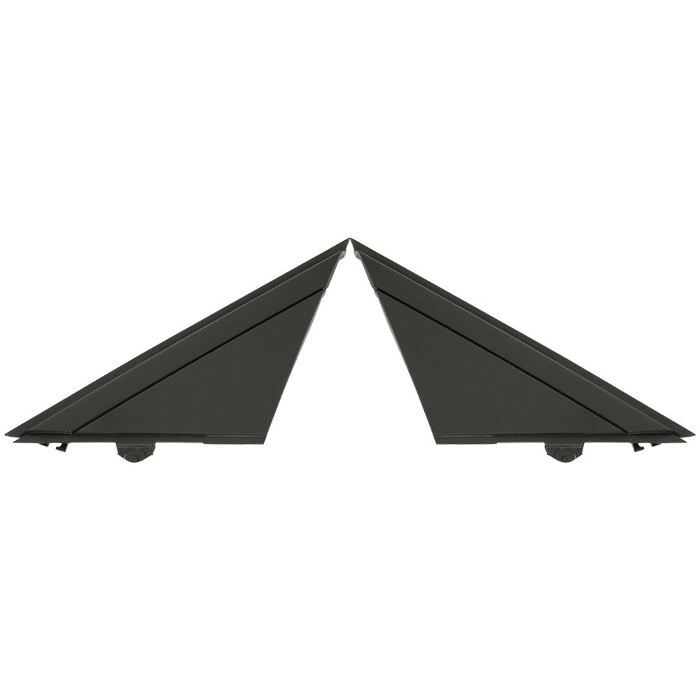 2 Front Rearview Mirror Triangle Moldings for 12-19 for FIAT 500 Right Left Black