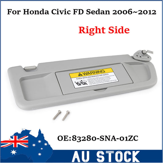 83230-SNA-A01ZC Sun Visor Grey Right Hand for Honda for Civic FD Sedan 2006-2012 AU
