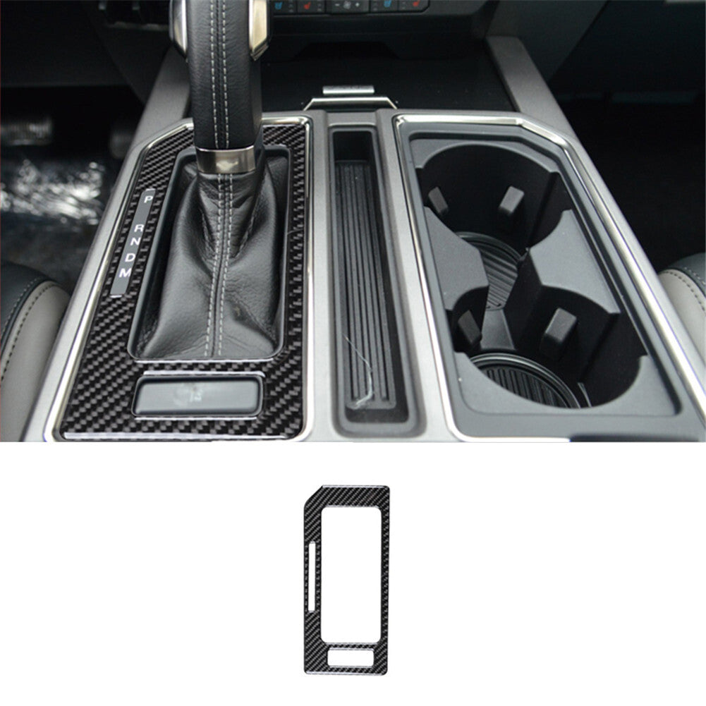 Carbon Fiber Rear Door Inner Panel Trim Cover for KIA Sedona 2015-2016 v