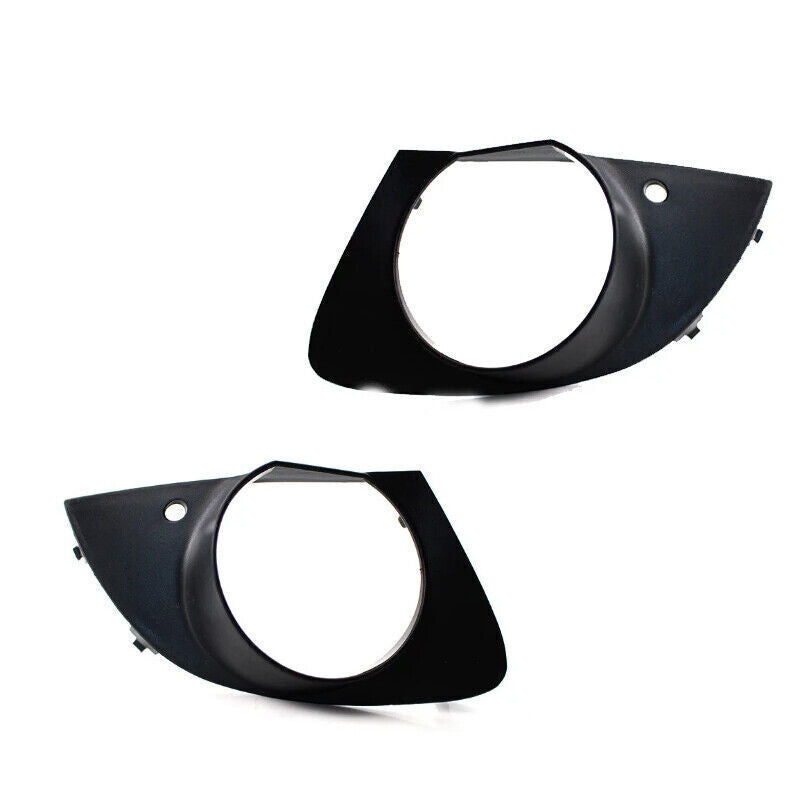 Pair Front bumper Fog Light Bezel For 7 E65 E66 2006-2008 51117142180 v