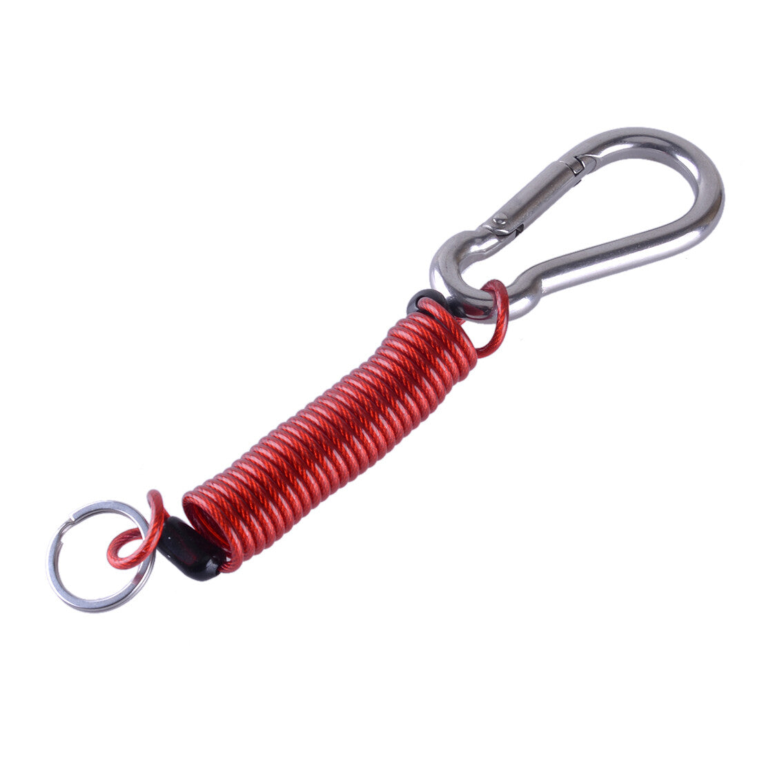 2Pcs 80mm RV Trailer Boat Cable Spring Clip Safety Buckle Connector Elastic Rope Q