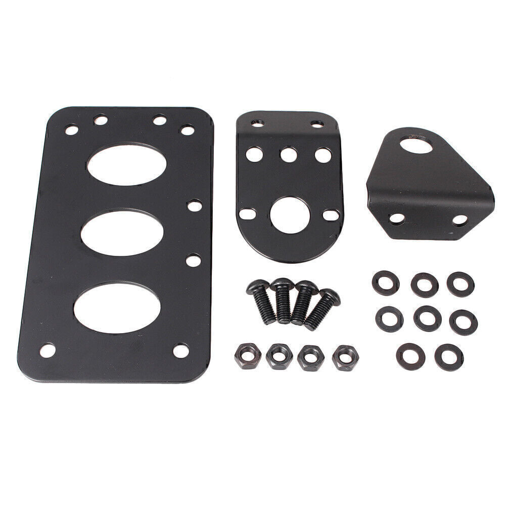 Side Mount License Plate Bracket for Harley 3/4 Axles Metric Bikes 20mm Axles