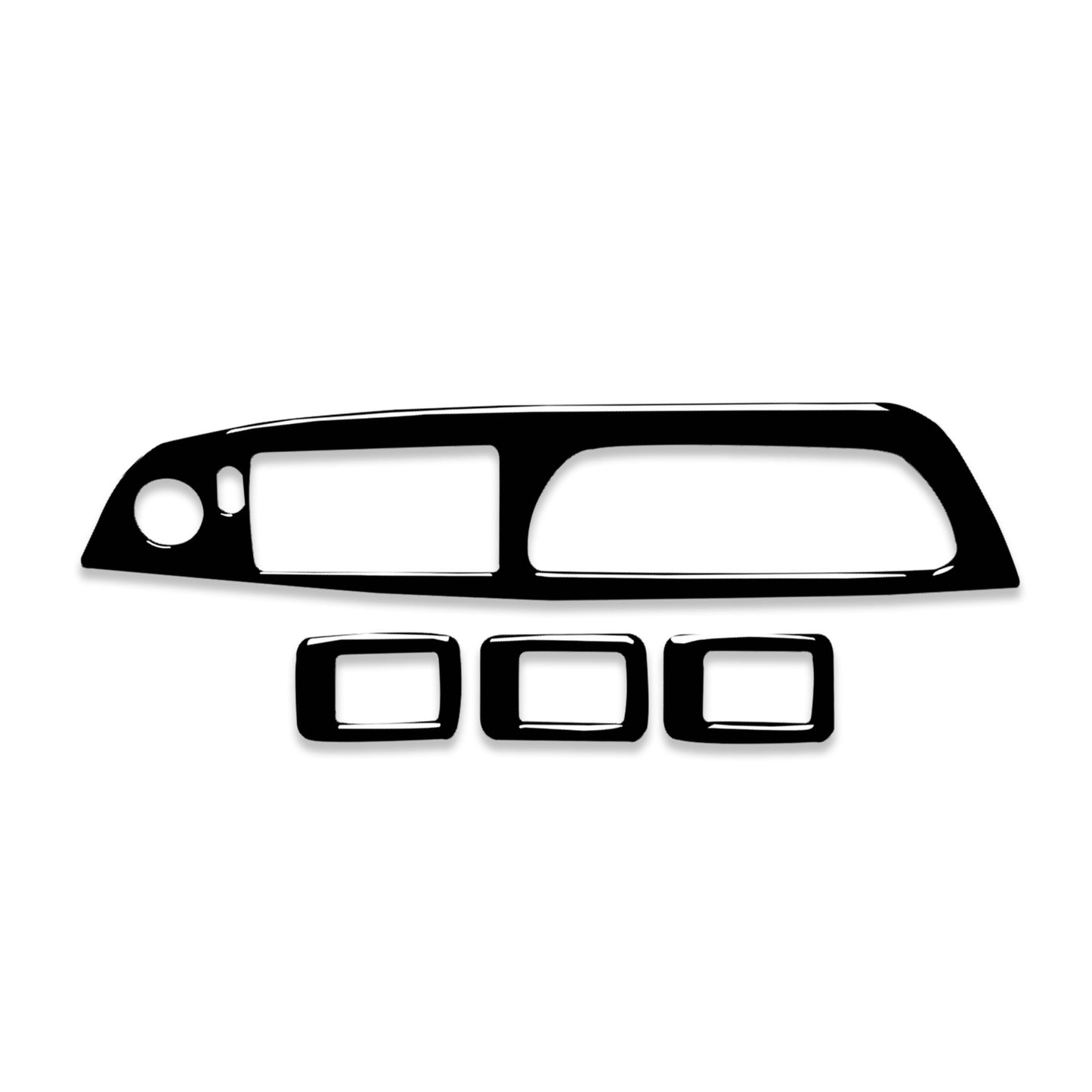 Sleek black door trim suitable for BMW X5 E70 X6 E71 2008 - 2013