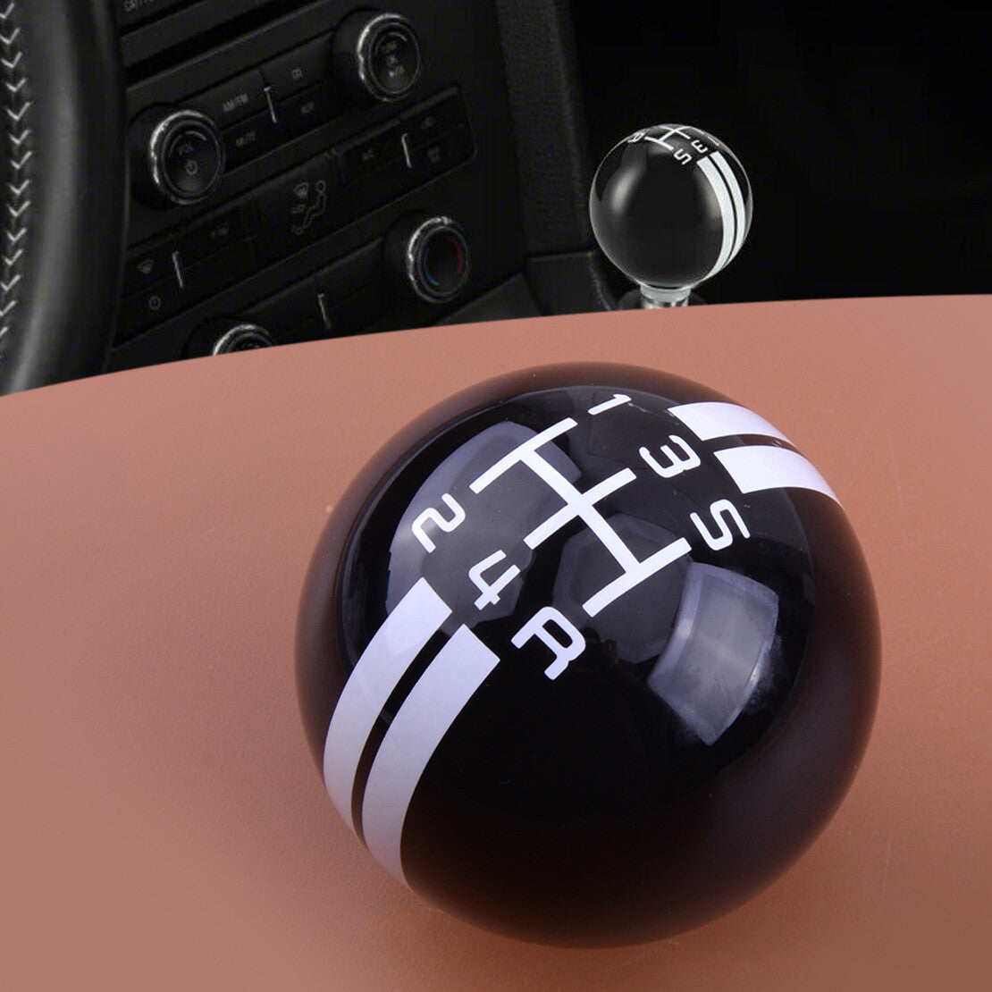 5 Speed Gear Shift Knob Ball Fit  for ford  for Mustang for Shelby GT500 Accessories New Q